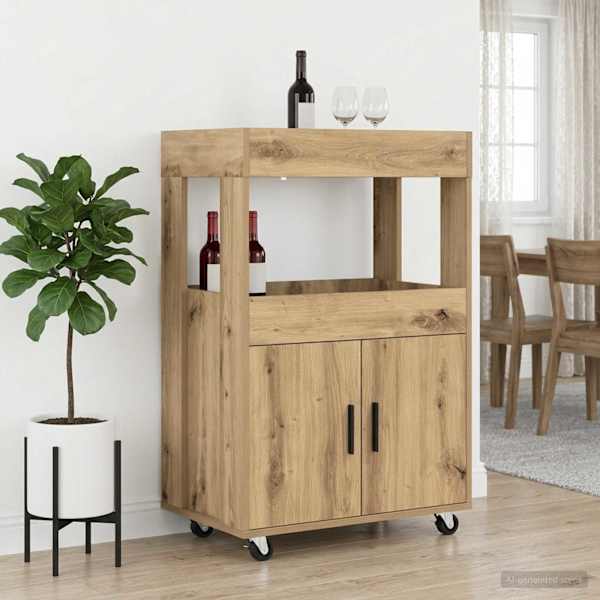 Baari Rattur Artisan tamm 60 × 39,5 × 89 cm Tehispuit