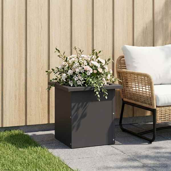 LED-valgustusega taimekast 30 × 30 × 30 cm, teras – must