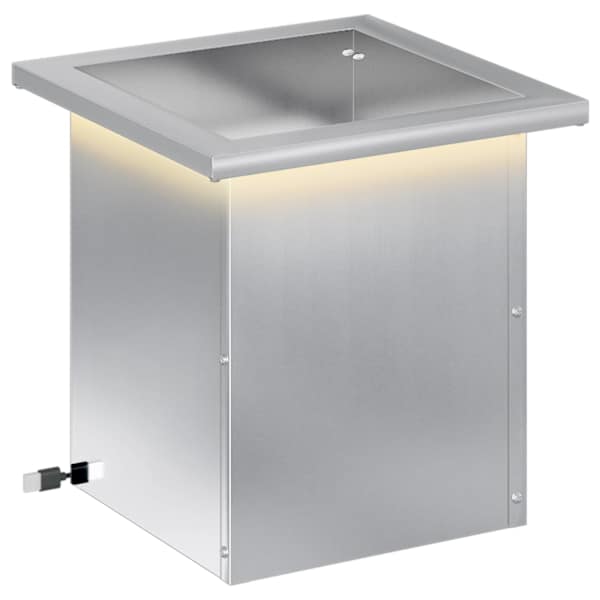 LED-valgustusega taimekast 30 × 30 × 30 cm, tsingitud teras – hõbedane