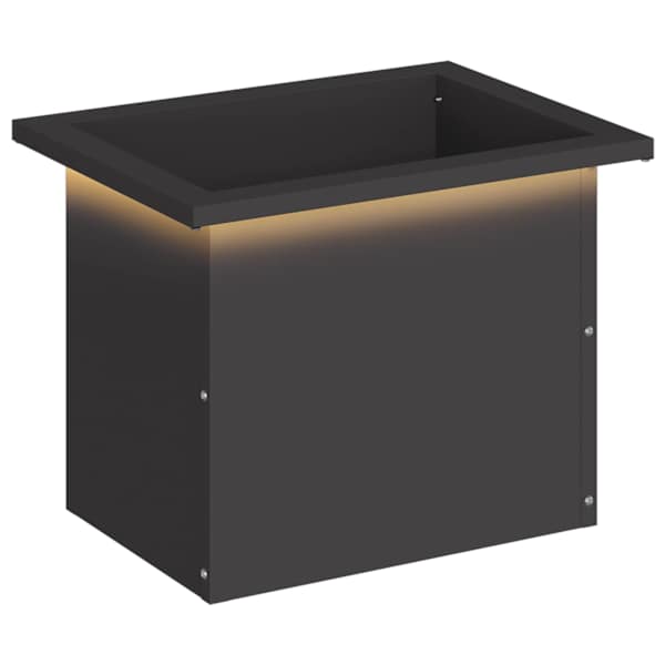 LED-valgustusega taimekast 30 × 40 × 30 cm, teras – must