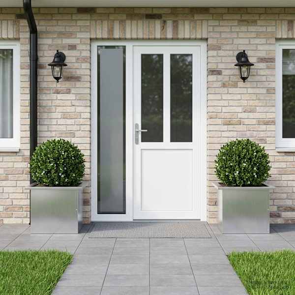 LED-valgustusega taimekast 30 × 40 × 30 cm, tsingitud teras – hõbedane – 2 tk