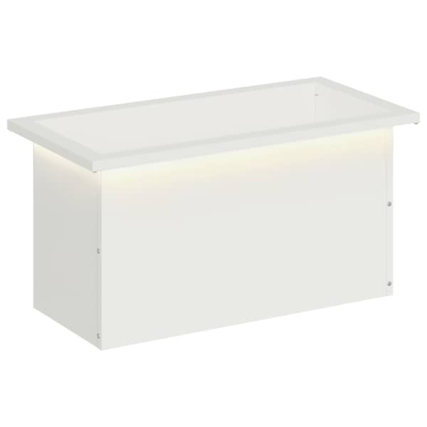 LED-valgustusega taimekast 30 × 60 × 30 cm, teras – valge