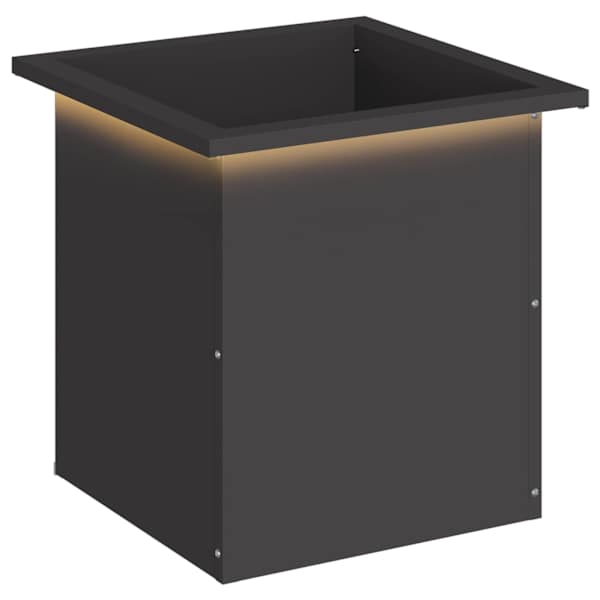 LED-valgustusega taimekast 40 × 40 × 40 cm, teras – must