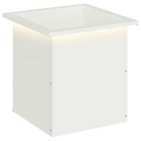 LED-valgustusega taimekast 40 × 40 × 40 cm, teras – valge