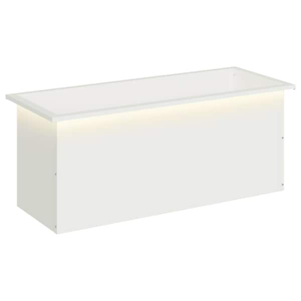 LED-valgustusega taimekast 40 × 100 × 40 cm, teras – valge
