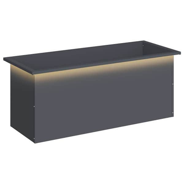 LED-valgustusega taimekast 40 × 100 × 40 cm, teras – antratsiithall