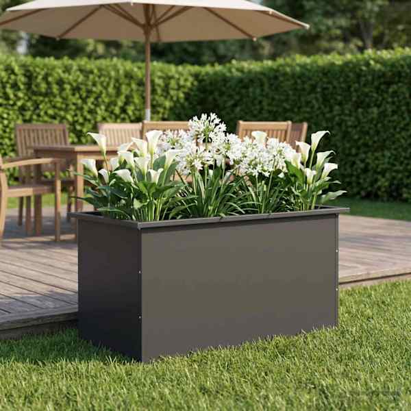 LED-valgustusega taimekast 50 × 80 × 48 cm, teras – must