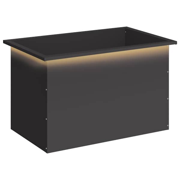 LED-valgustusega taimekast 50 × 80 × 48 cm, teras – must