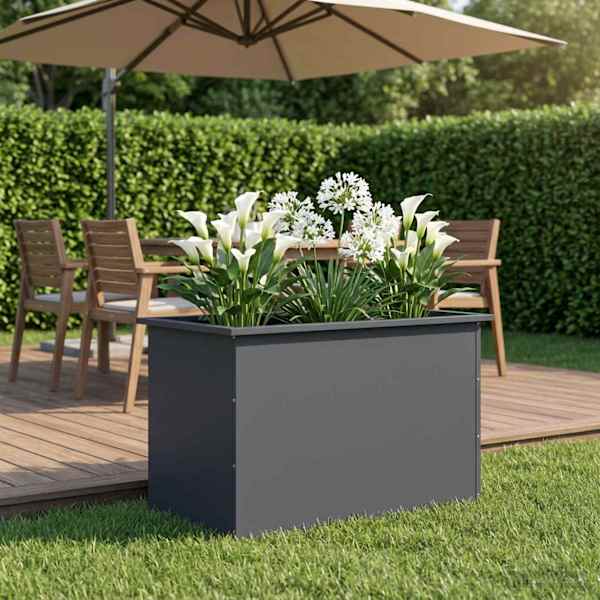 LED-valgustusega taimekast 50 × 80 × 48 cm, teras – antratsiithall