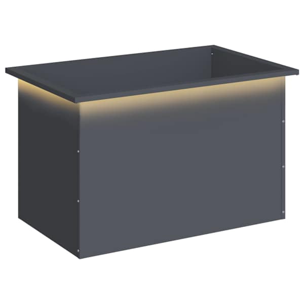 LED-valgustusega taimekast 50 × 80 × 48 cm, teras – antratsiithall