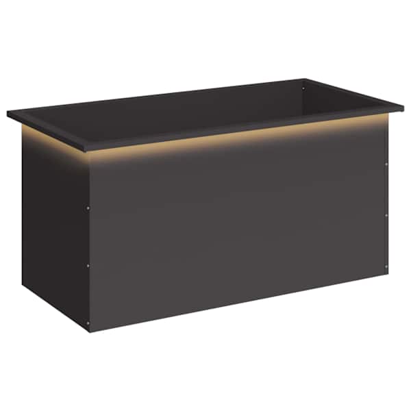 LED-valgustusega taimekast 50 × 100 × 48 cm, teras – must