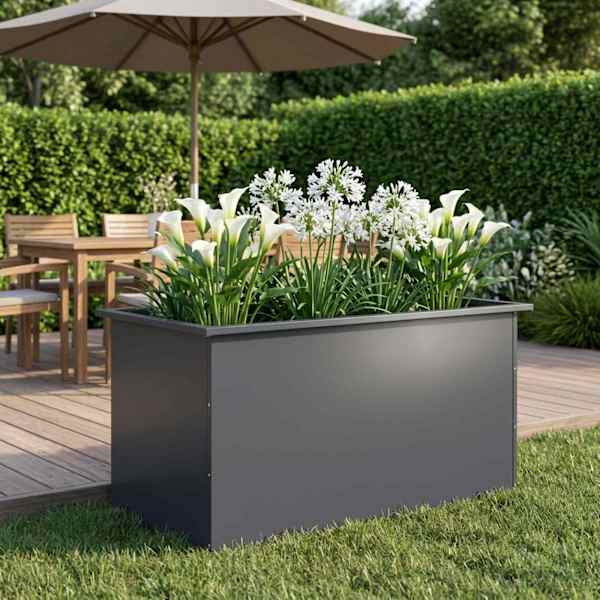 LED-valgustusega taimekast 50 × 100 × 48 cm, teras – antratsiithall