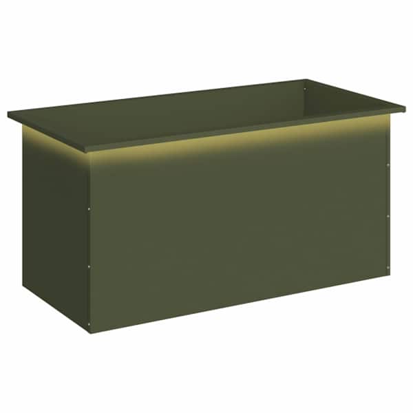 LED-valgustusega taimekast 50 × 100 × 48 cm, teras – oliiviroheline