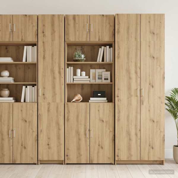 Säilituskapp riiulitega Artisan tamm 70 × 42,5 × 225 cm