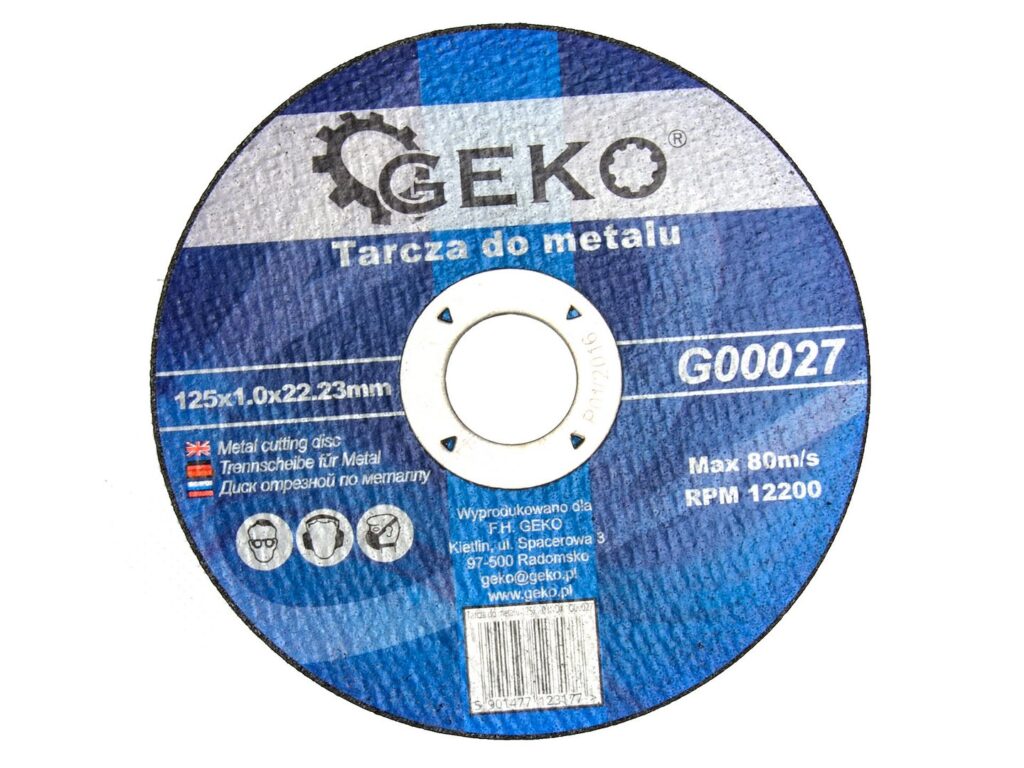 GEKO metallilõikekettad 125 × 1,0 × 22,23 mm, 10 tk G00027