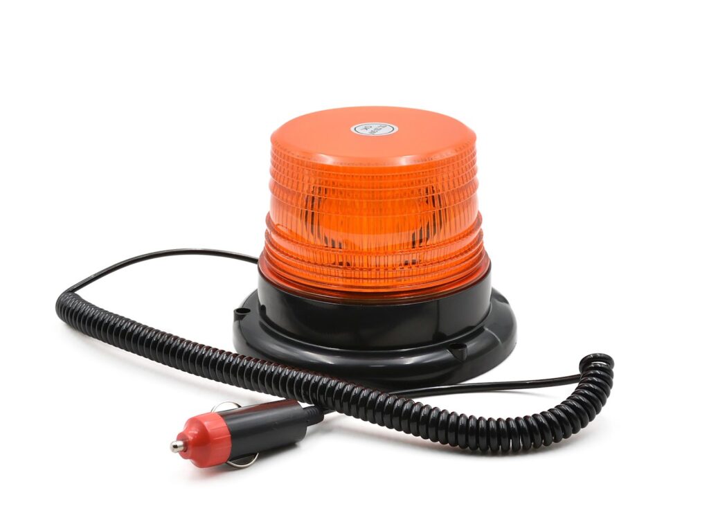 Vilkuv magnetiline hoiatuslamp 12/24V 130x100mm