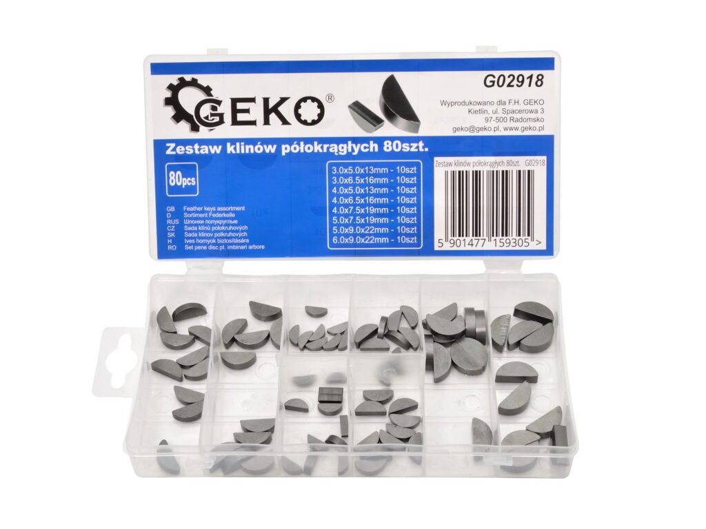 Keskmiste ümarate kiilude komplekt 80 tk