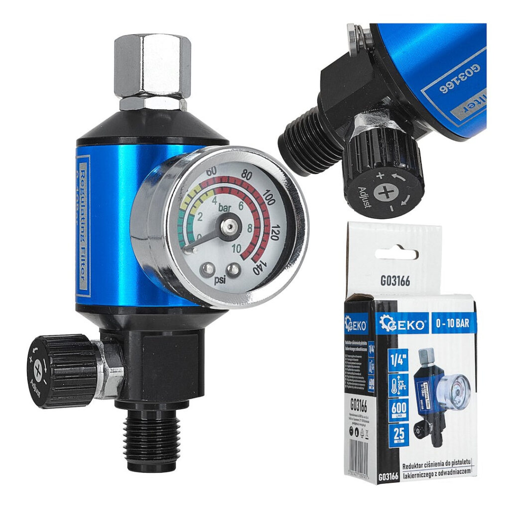 Rõhuregulaator manomeetriga 1/4"