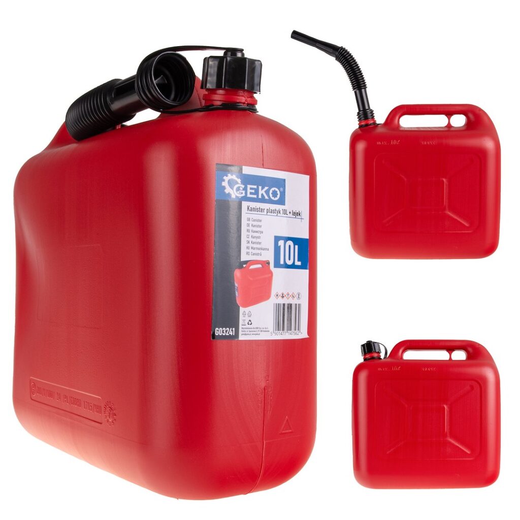 Plastikust bensiinikanister 10L