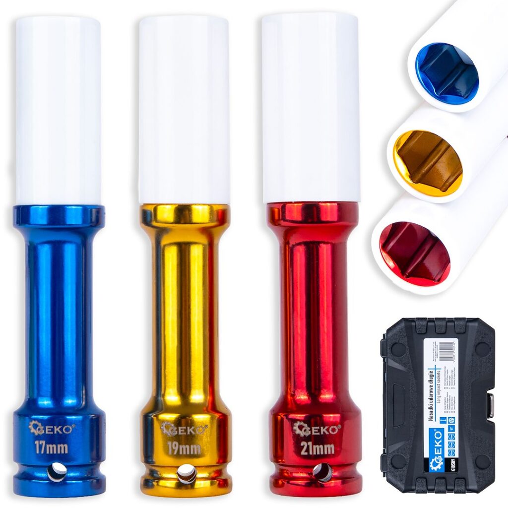 Pikk veljepoltide löökpadrunite komplekt 17 mm 19 mm 21 mm