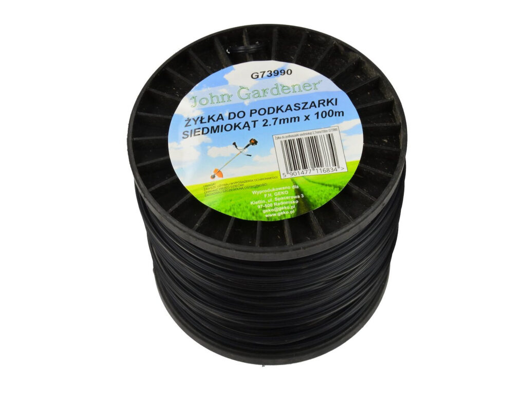 Seitsmetahuline nailonliin 2.7mm * 100m, must