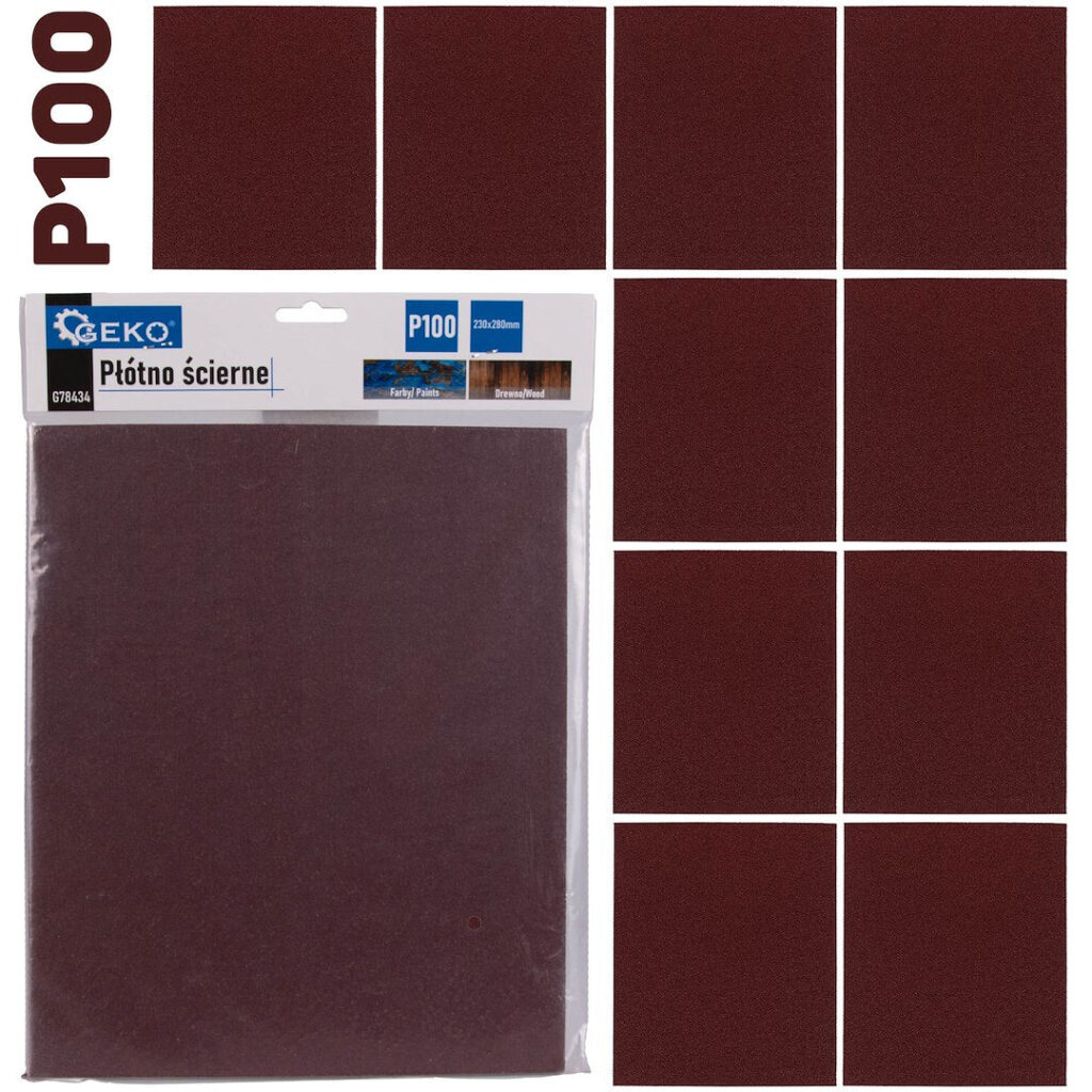 Abrasiivriie – leht 230 x 280 mm P100 – 10 tk pakis