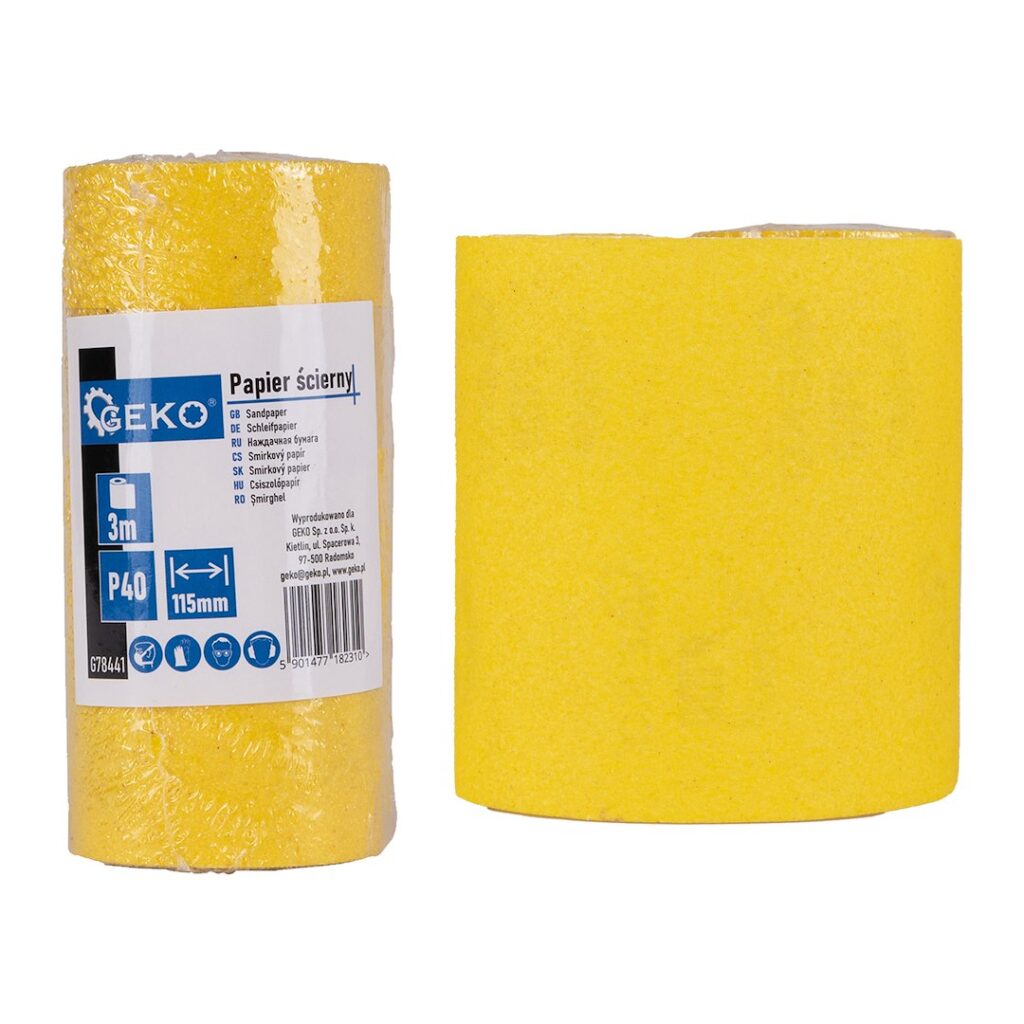 Liivapaber - rull 115 mm x 3 m P40 – 4 tk komplekt