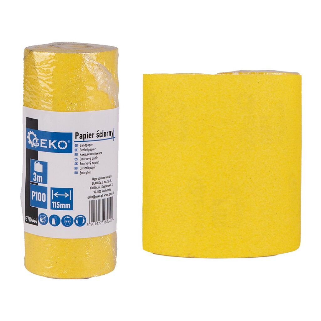 Liivapaber - rull 115 mm x 3 m P100 – 4 tk komplekt