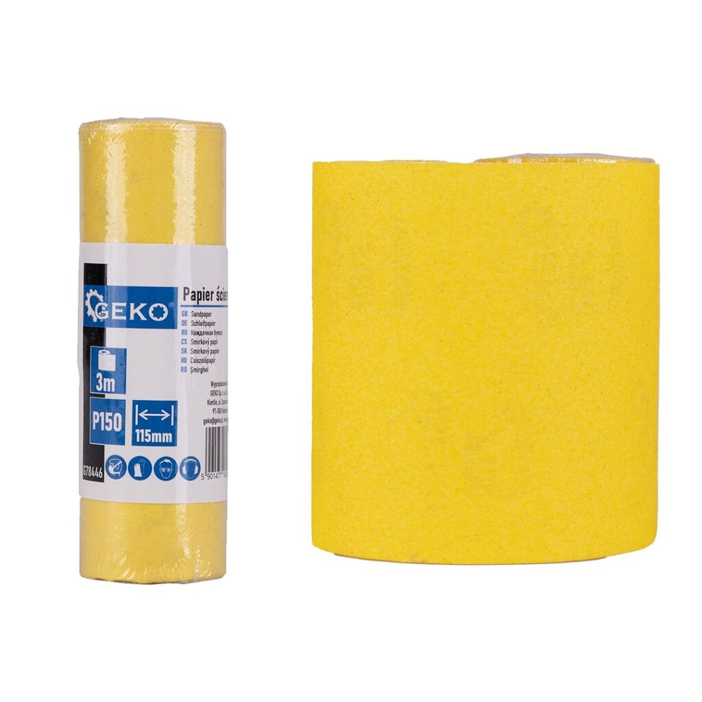 Liivapaber - rull 115 mm x 3m P150 – 4 tk komplekt