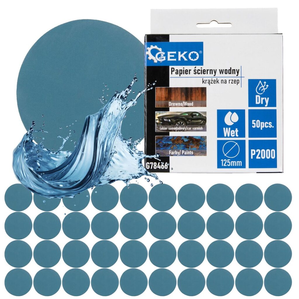 Veekindel lihvpaberketas 125 mm P2000 – Pakk 50 tk