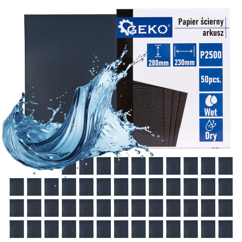 Veekindel liivapaber — leht 230x280mm P2500 – 50 tk pakk