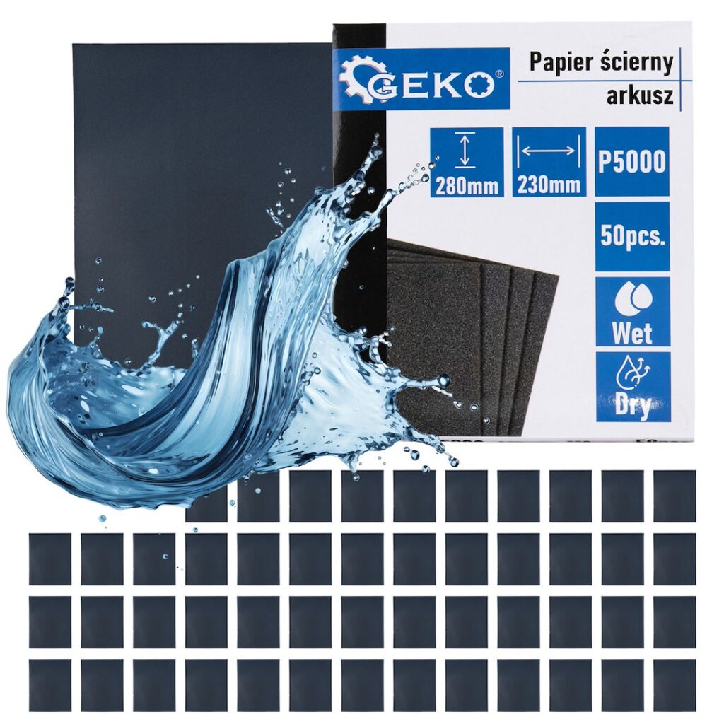 Veekindel liivapaberileht 230x280mm P5000 – 50 tk pakend
