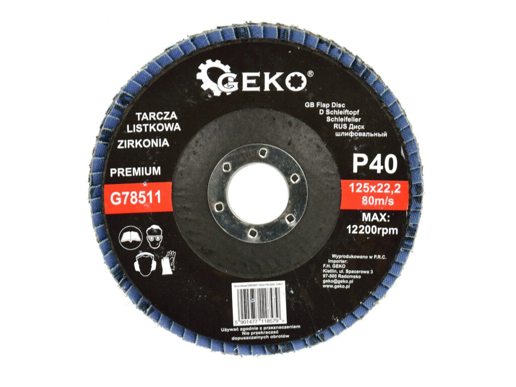 GEKO Premium 10 tk tsirkooniumalumiiniumist lamellketast 125 mm, teralisus 40 G78511