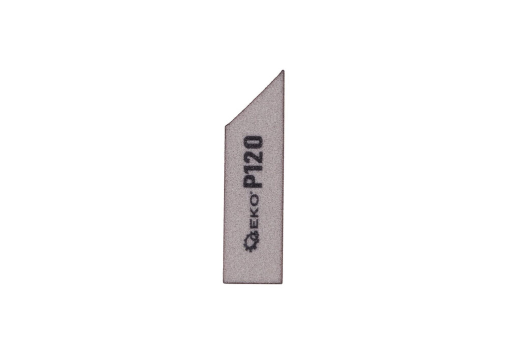 Vahtplastist nurga all lihvimisklots, 125 x 90 x 25 mm, P120 – 5 tk komplekt