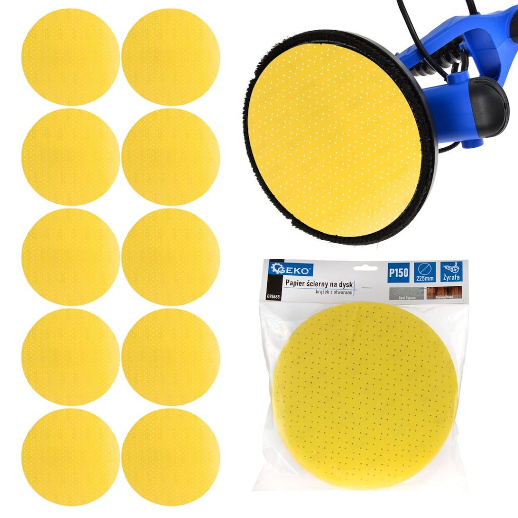Alumiiniumoksiidist kollane abrasiivketas Giraffe-lihvijale, 225 mm, karedus 150 – 10 tk pakk