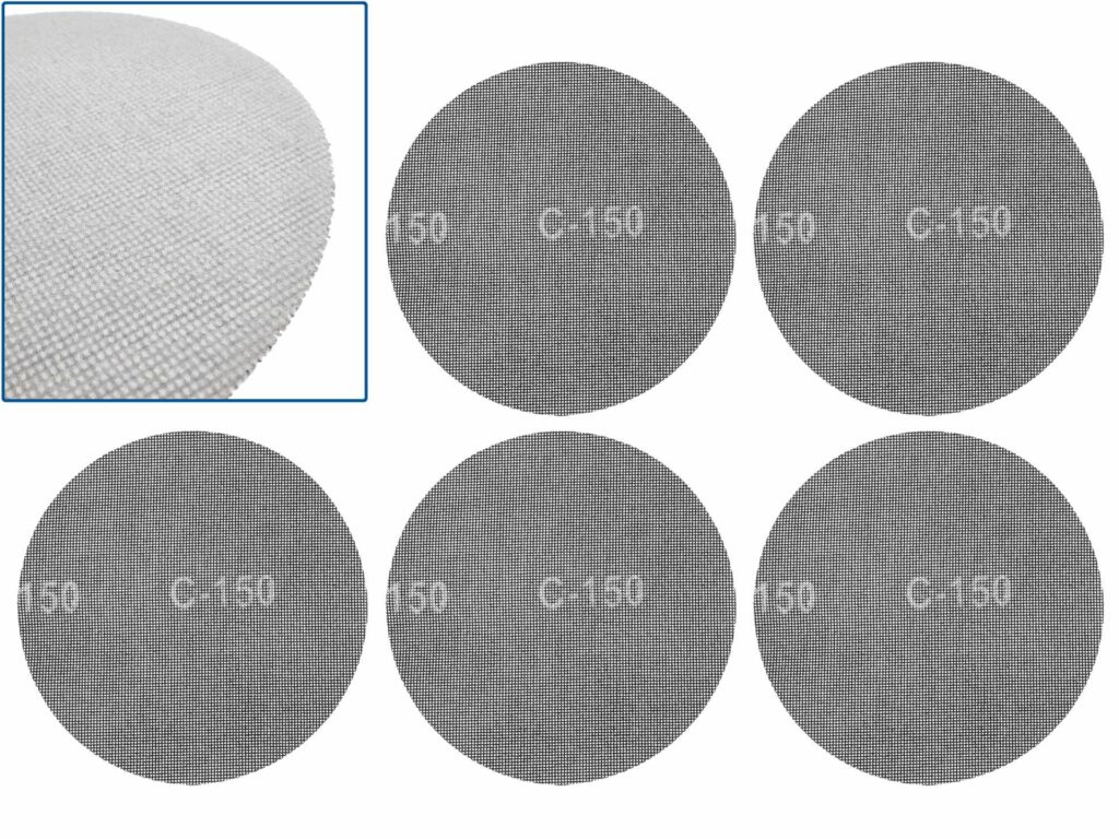 Takjakinnitusega abrasiivvõrk 225 mm P150, 5 tk G78844