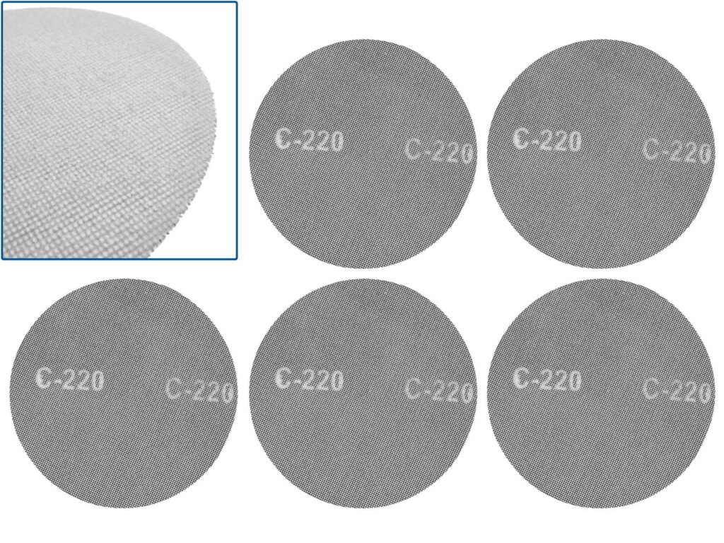 Takjakinnitusega abrasiivvõrk 225 mm P220, 5 tk G78846