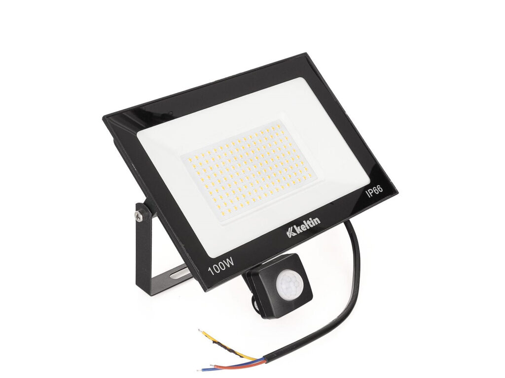 LED Floodlight 100W with Motion Sensor – Cold White 6500K