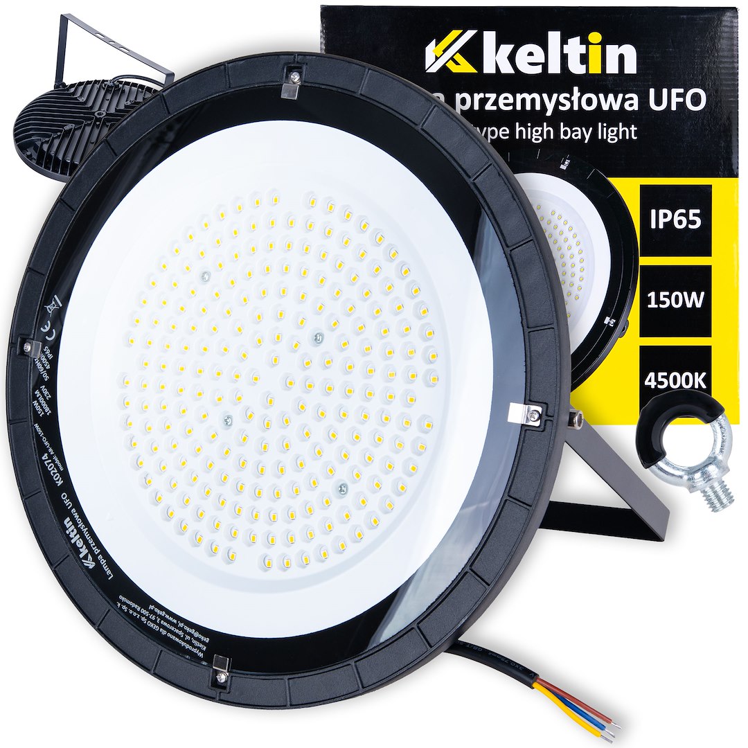 UFO-tüüpi LED-kõrgruumivalgusti 150W 18000LM 4500K IP65