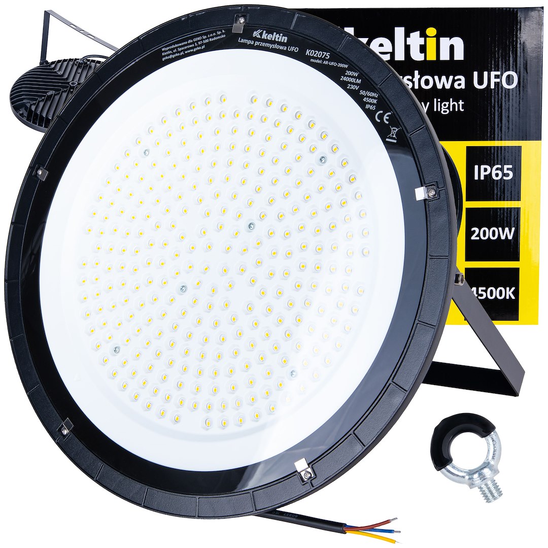 UFO-tüüpi LED-kõrgruumivalgusti 200W 24000LM 4500K IP65