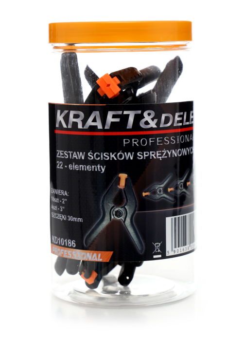 22-osaline 2″ ja 3″ vedruklambrite komplekt KD10186