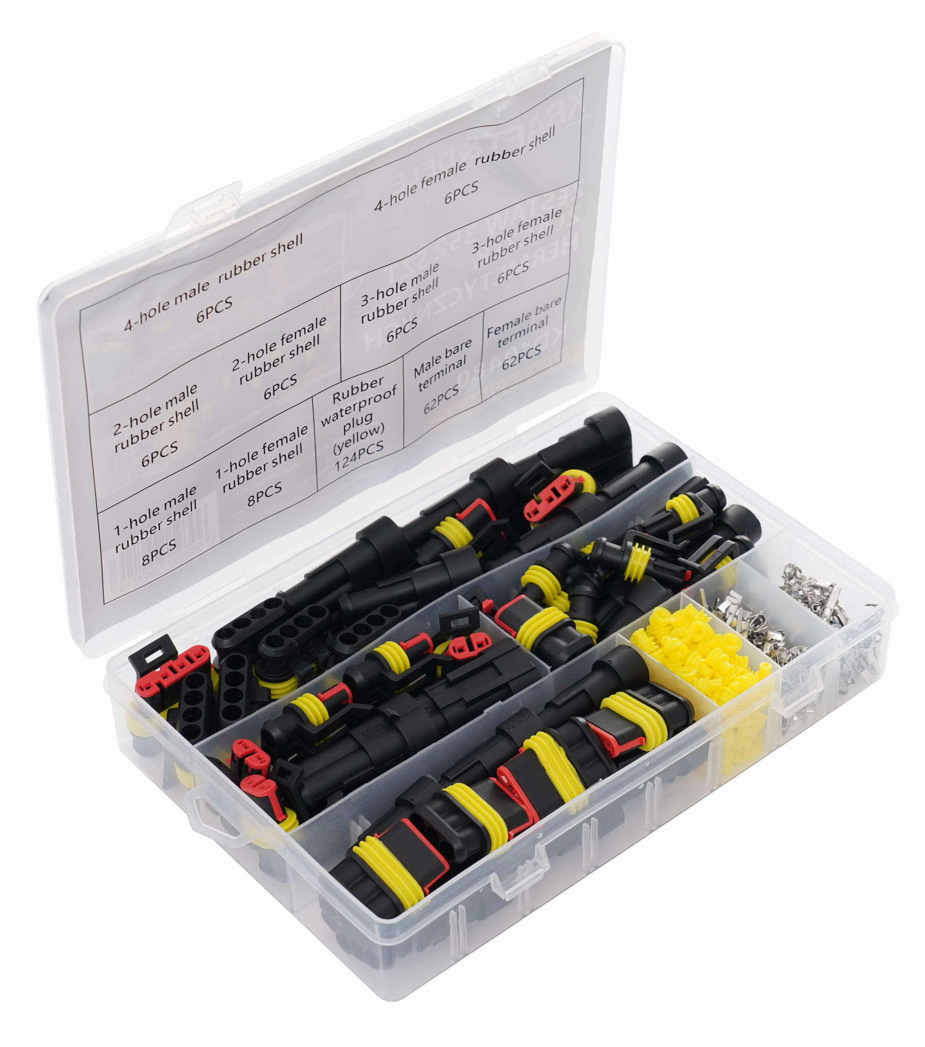 Kraft&Dele 352-osaline hermeetiliste elektripistikute komplekt KD10480