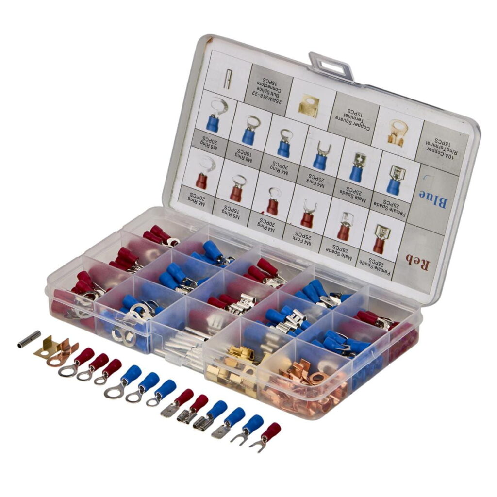 300 isoleeritud ühendusklemmi komplekt KRAFT&DELE KD10488