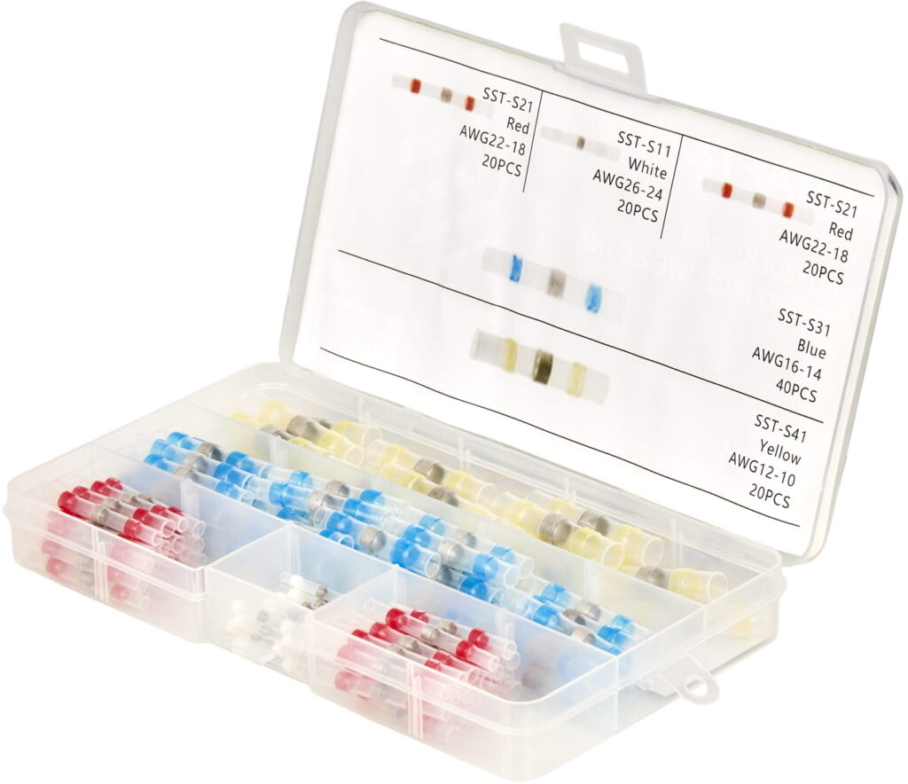 Joodisega termokahanevate ühendushülsside komplekt, 120 tk KD10491