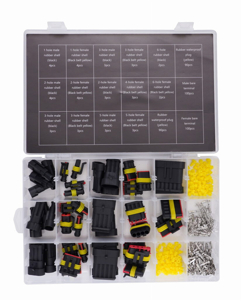 Hermeetiliste pistikute komplekt 424 tk, 1–6 kontaktiga KD10494