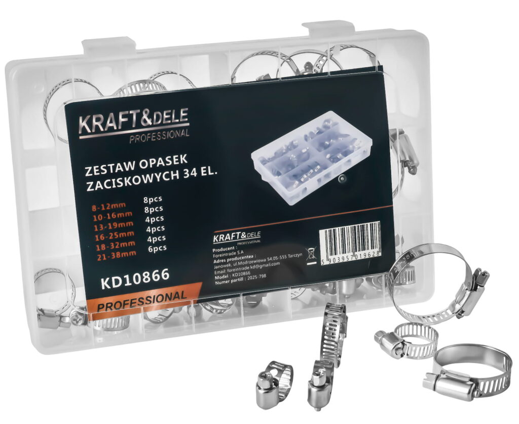 34 tk ussülekandega voolikuklambreid KD10866