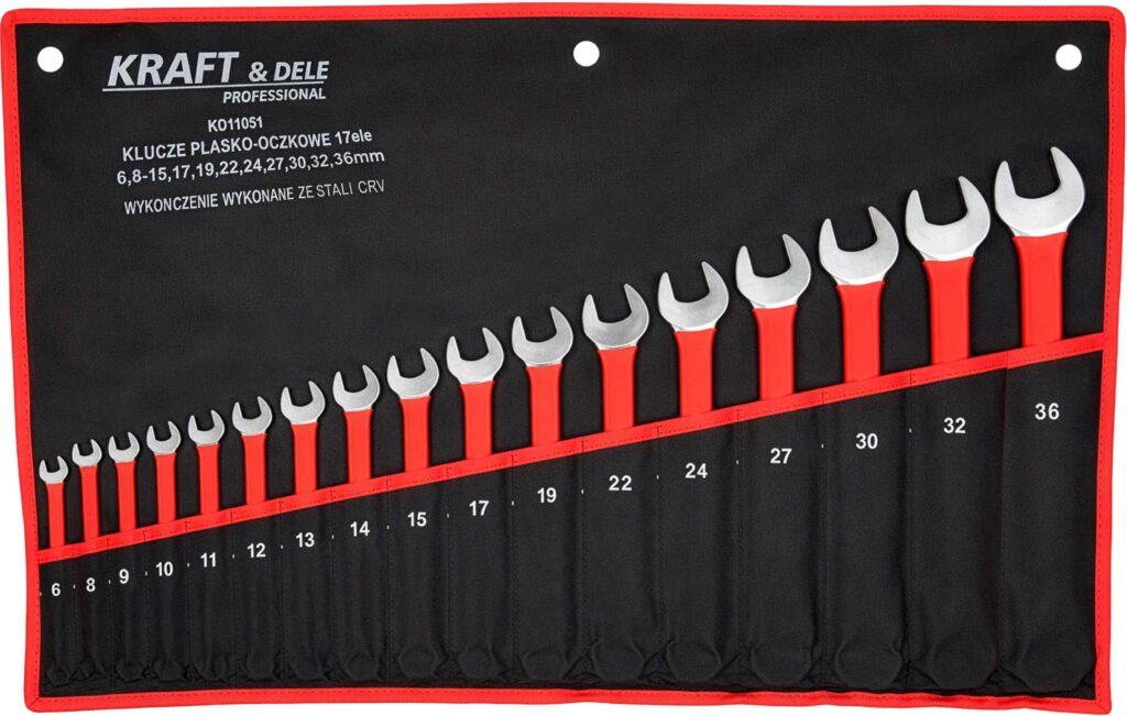 KRAFT&DELE kombineeritud võtmete komplekt 17 tk CrV 6–36 mm KD11051