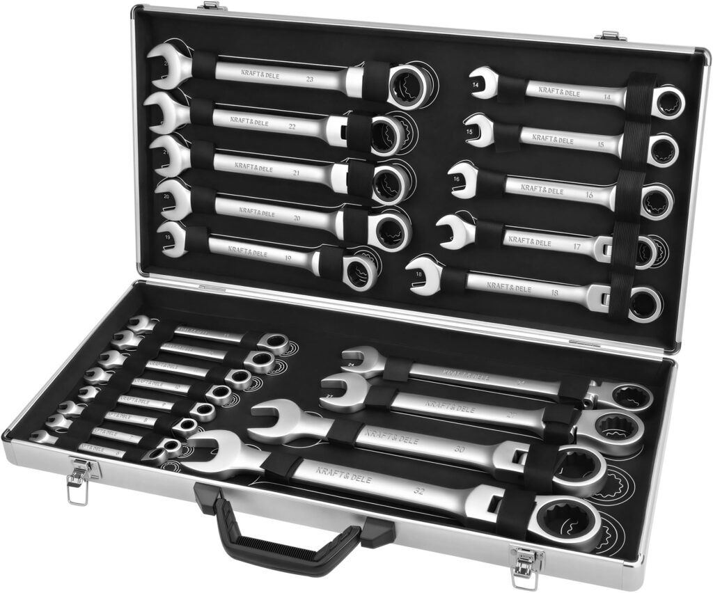 Liigendiga narre-lehtsilmusvõtmete komplekt 6–32 mm, 22 tk KD11053