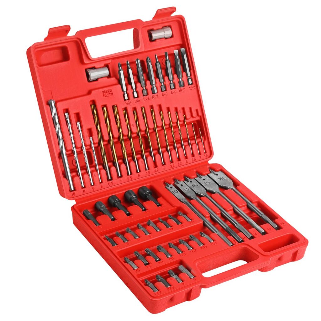 Puuride, otsikute ja padrunite komplekt 57 tk KD11272