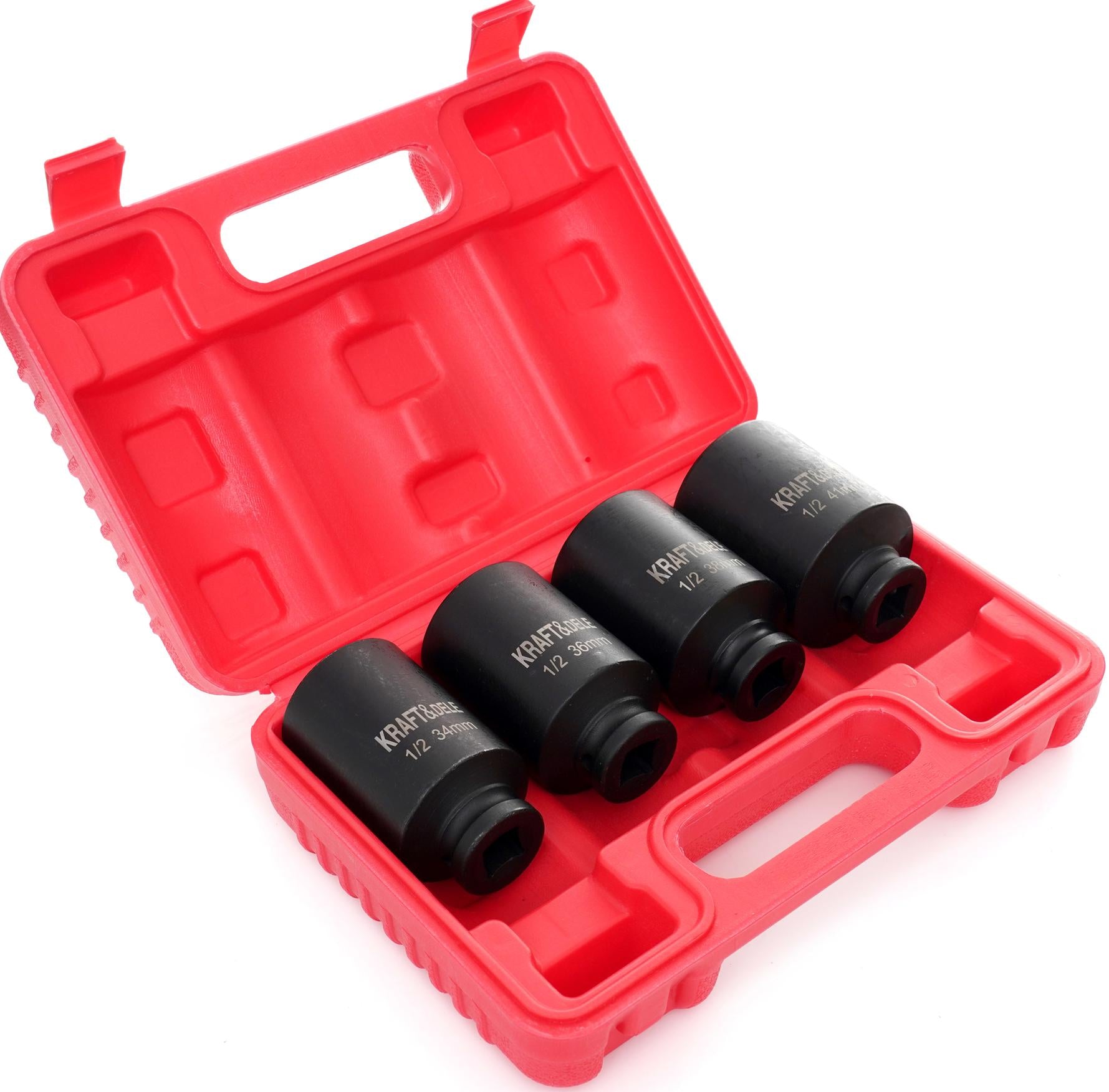 1/2″ kuuskant-löökpadrunite komplekt, 4 tk KD11753